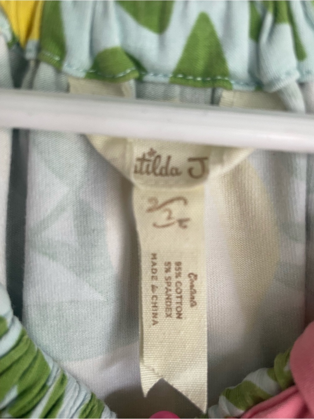 Matilda Jane Kids Dress Freshly Squeezed Ruffles Green, Pink, Yellow Floral Sz 2 - Picture 7 of 7